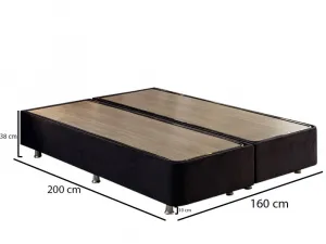 Rám manželskej postele Ela Double - Black (160 x 200)