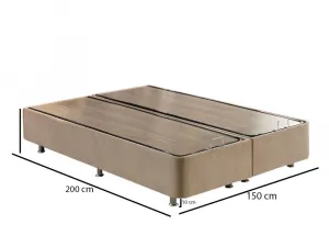 Rám manželskej postele Ela Double - Light Brown (150 x 200)