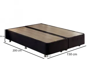 Rám manželskej postele Ela Double - Black (150 x 200)