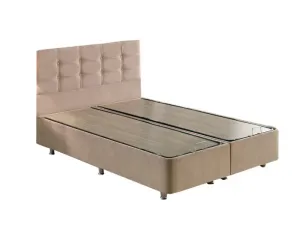 Rám manželskej postele s čelom Polo - Light Brown (160 x 200)