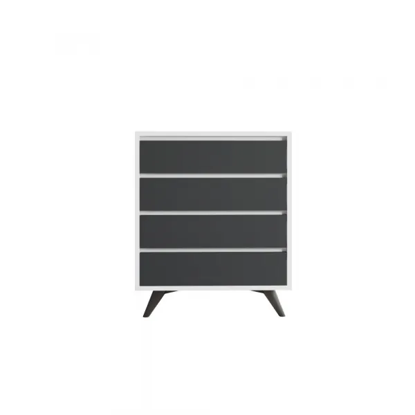 Komoda Suvera - White, Anthracite