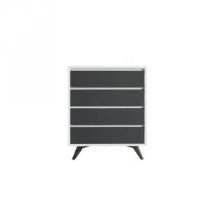 Komoda Suvera - White, Anthracite