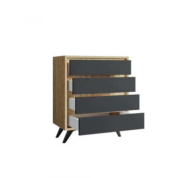 Komoda Suvera - Oak, Anthracite