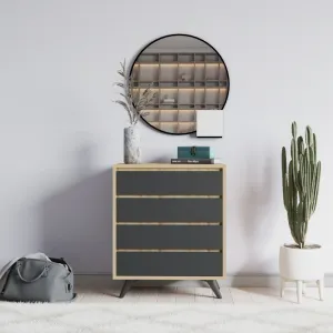 Komoda Suvera - Oak, Anthracite