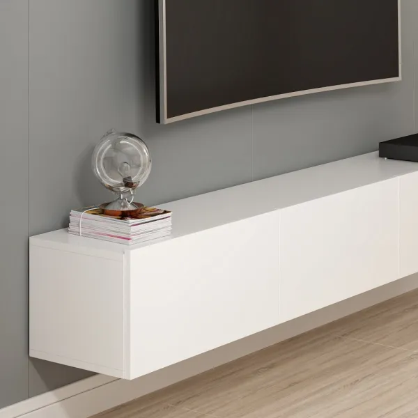 TV skrinka / Obývacia stena Rigel - White