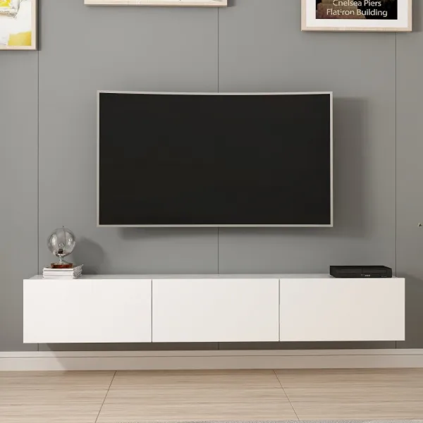 TV skrinka / Obývacia stena Rigel - White