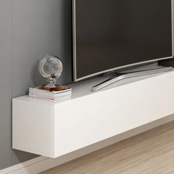 TV skrinka / Obývacia stena Rigel - White