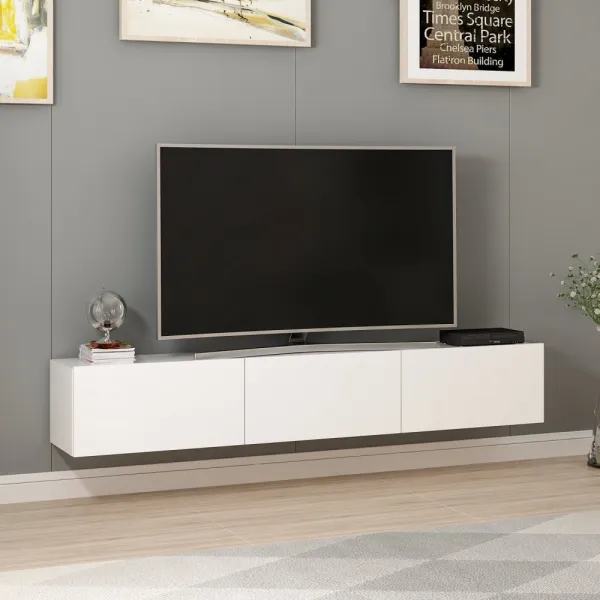 TV skrinka / Obývacia stena Rigel - White