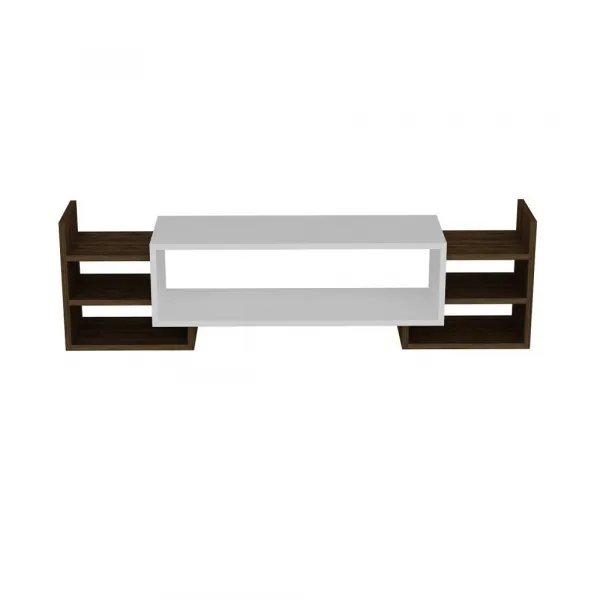 TV skrinka / Obývacia stena Sema - White, Walnut