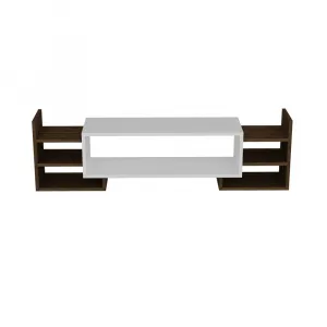 TV skrinka / Obývacia stena Sema - White, Walnut