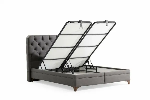 Rám manželskej postele s čelom Samira 160 x 200 - Grey