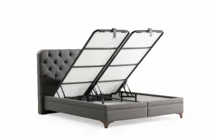 Rám manželskej postele s čelom Samira 160 x 200 - Grey