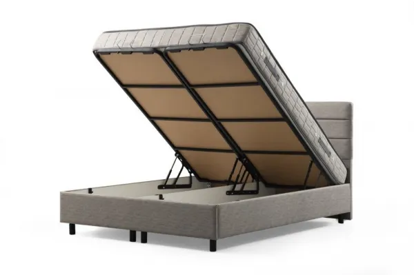 Rám manželskej postele s čelom Motya 150 x 200 - Light Grey