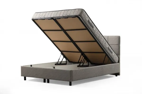 Rám manželskej postele s čelom Vitalia 150 x 200 - Light Grey