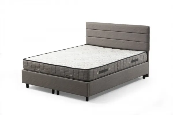Rám manželskej postele s čelom Motya 150 x 200 - Light Grey
