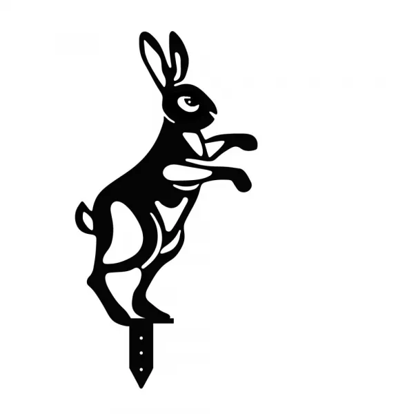 Súprava dekoratívnych kovových doplnkov do záhrady Rabbits