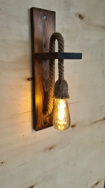 Nástenná lampa Ahşap Aplik 23