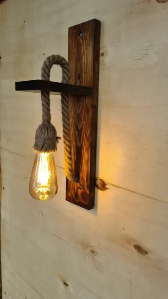 Nástenná lampa Ahşap Aplik 23