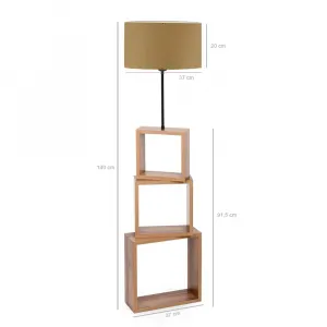 Drevená stojacia lampa AYD - 2902