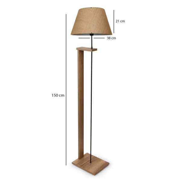 Drevená stojacia lampa AYD-3128