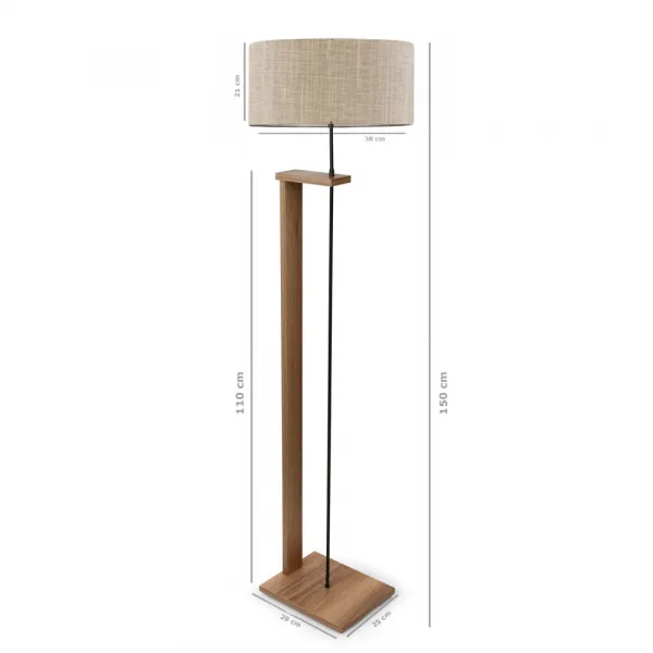 Drevená stojacia lampa AYD-2822