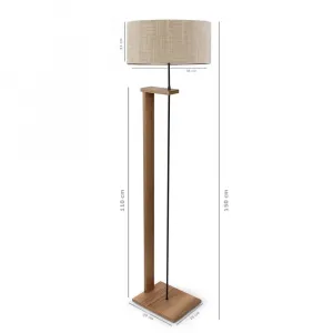 Drevená stojacia lampa AYD-2822