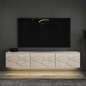 TV stolík Neon Illuminated - Travertine
