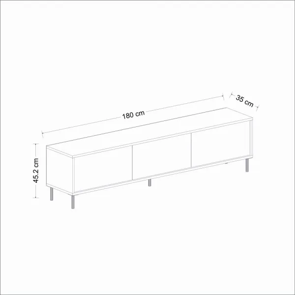 TV stolík Imaj - Marble, White