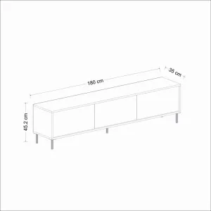 TV stolík Imaj - Marble, White