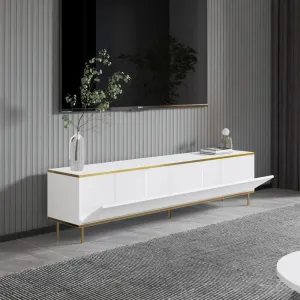 TV stolík Imaj - White, Gold