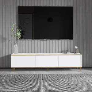 TV stolík Imaj - White, Gold