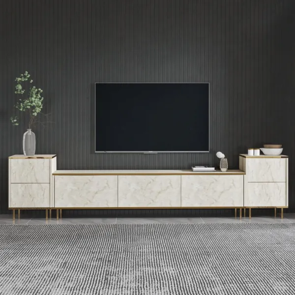 TV skrinka / Obývacia stena Imaj - Travertine