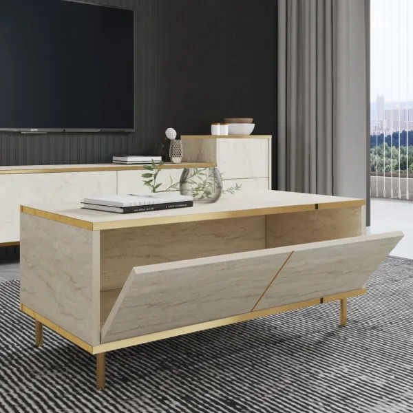 Konferenčný stolík Imaj - Travertine