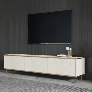 TV stolík Imaj - Travertine, Gold