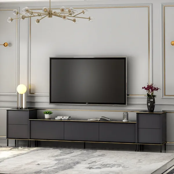 TV skrinka / Obývacia stena Imaj - Anthracite