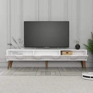 TV stolík Lyon 44 - White, Walnut