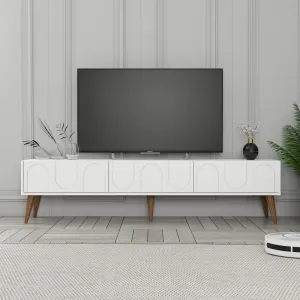 TV stolík Lyon 44 - White, Walnut