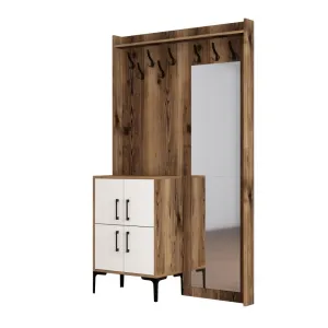 Predsieňová stena Berlin BC - Walnut, White