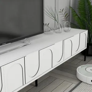 TV stolík Lyon 42 - White, Black