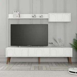 TV skrinka / Obývacia stena Lyon 2 - White, Walnut
