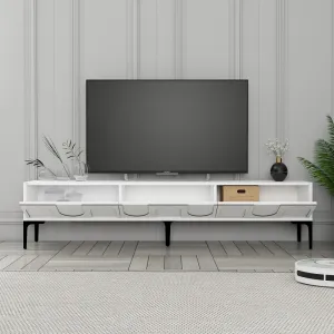 TV stolík Lyon 42 - White, Black