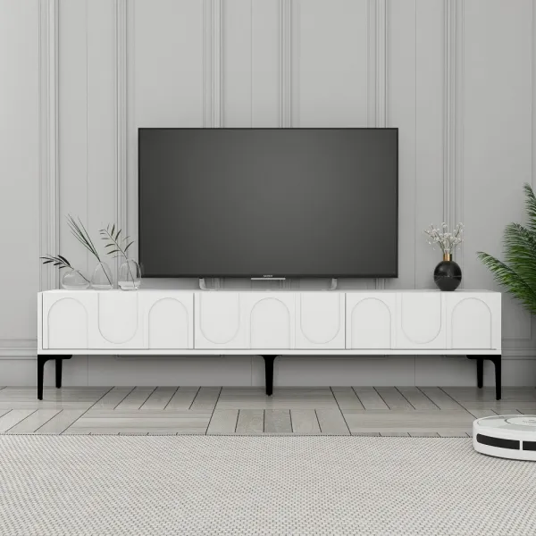 TV stolík Lyon 42 - White, Black