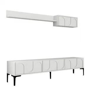 TV skrinka / Obývacia stena Lyon 2 - White, Black