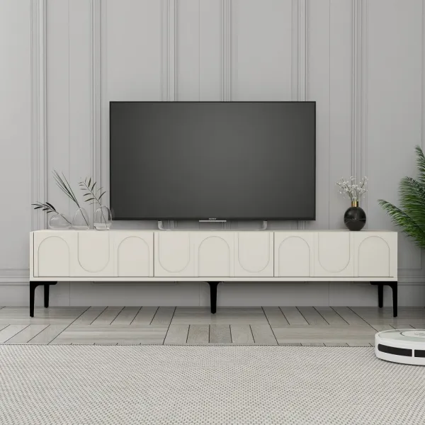 TV stolík Lyon 42 - Cream, Black