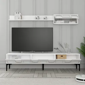 TV skrinka / Obývacia stena Lyon 2 - White, Black