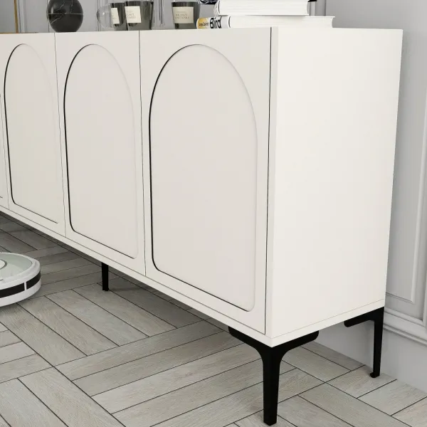 Konzolový stolík Lyon 79 - Cream, Black