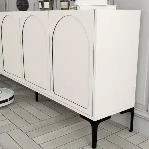 Konzolový stolík Lyon 79 - Cream, Black