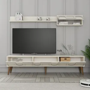 TV skrinka / Obývacia stena Lyon 2 - Cream, Walnut