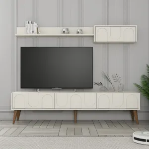 TV skrinka / Obývacia stena Lyon 2 - Cream, Walnut