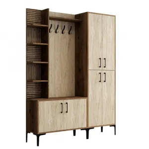 Predsieňová stena Viyana D - Walnut, Travertine